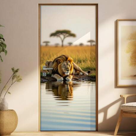 Adesivo de Porta Leo