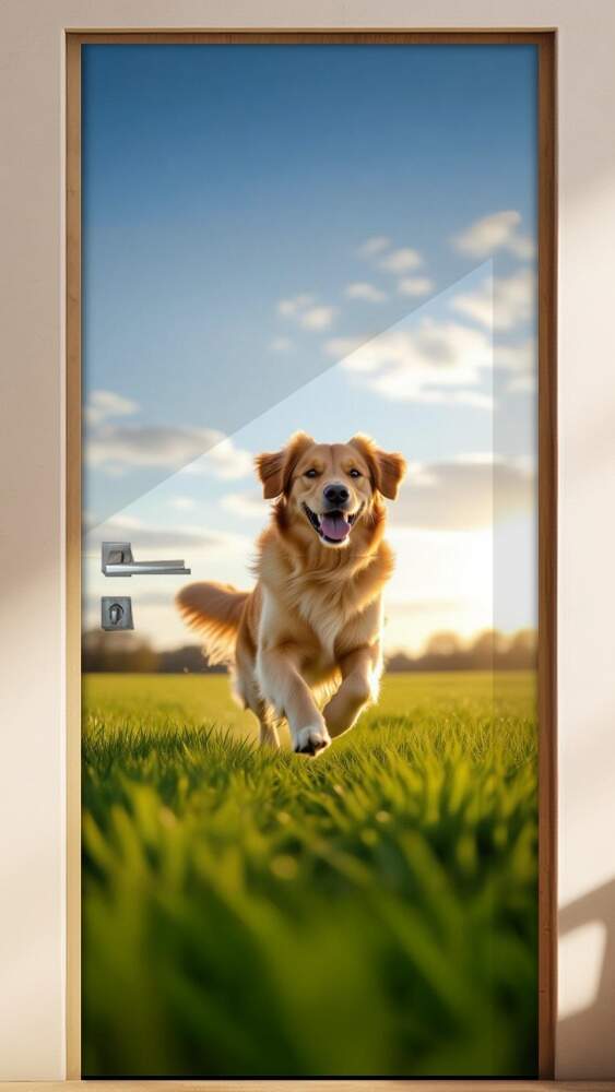 Adesivo de Porta cachorro