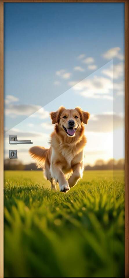 Adesivo de Porta cachorro