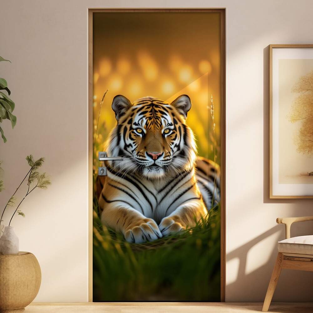 Adesivo de Porta Tigre