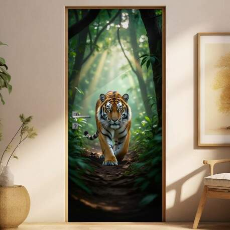 Adesivo de Porta Tigre