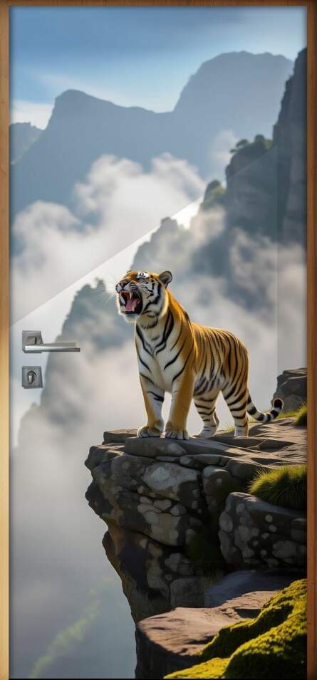 Adesivo de Porta Tigre