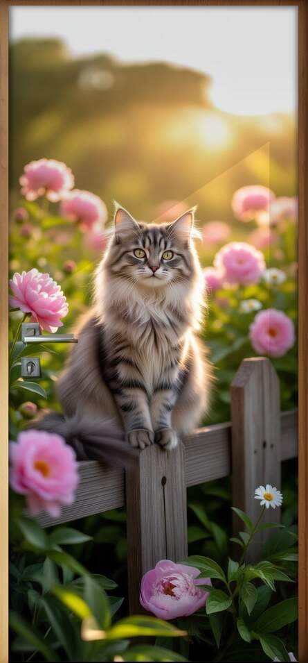 Adesivo de Porta Gatos