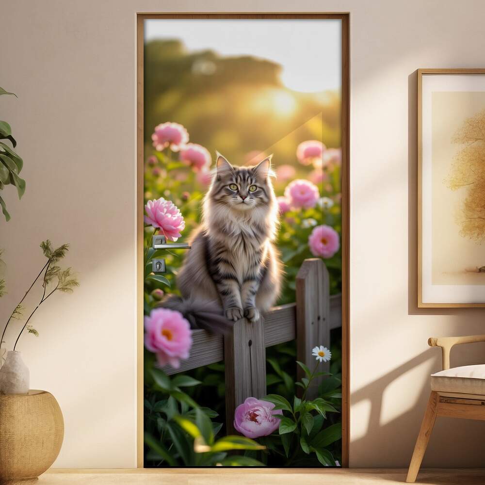 Adesivo de Porta Gatos