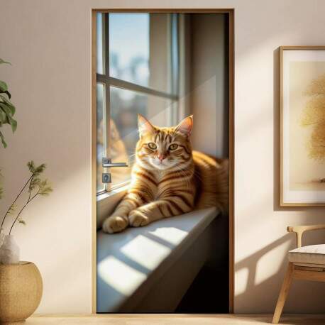 Adesivo de Porta Gatos