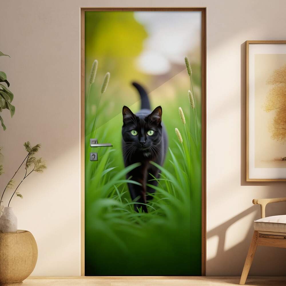 Adesivo de Porta Gatos