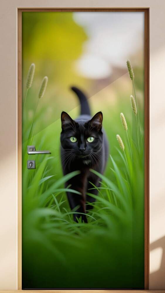 Adesivo de Porta Gatos