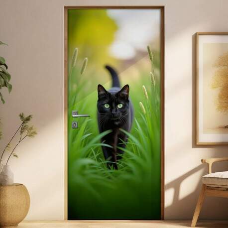 Adesivo de Porta Gatos