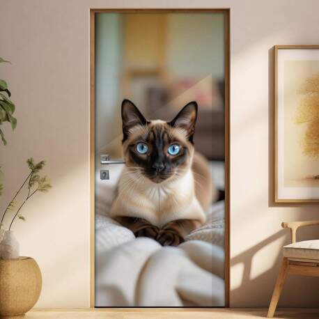 Adesivo de Porta Gatos