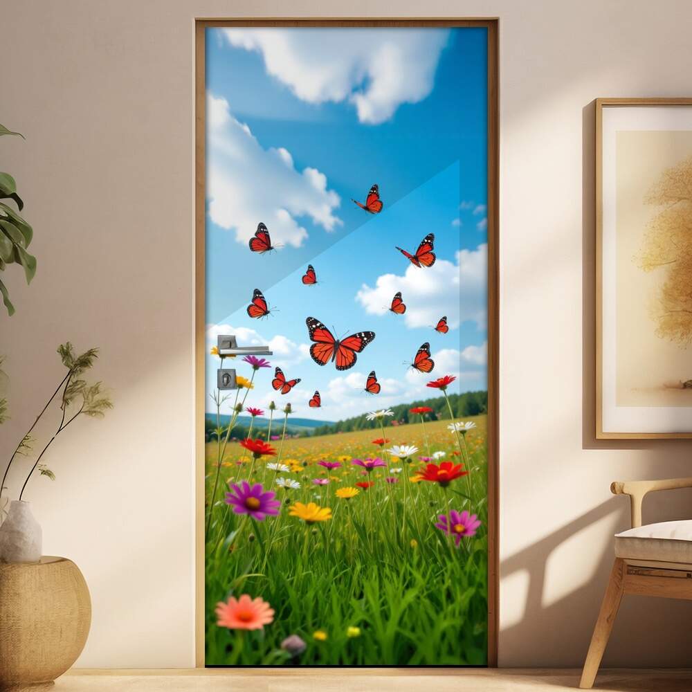 Adesivo de Porta Borboletas