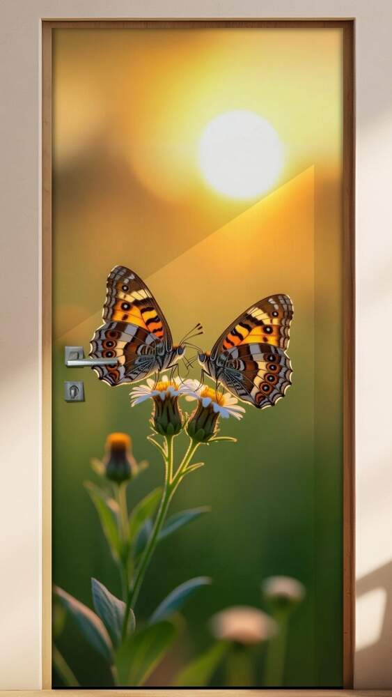 Adesivo de Porta Borboletas
