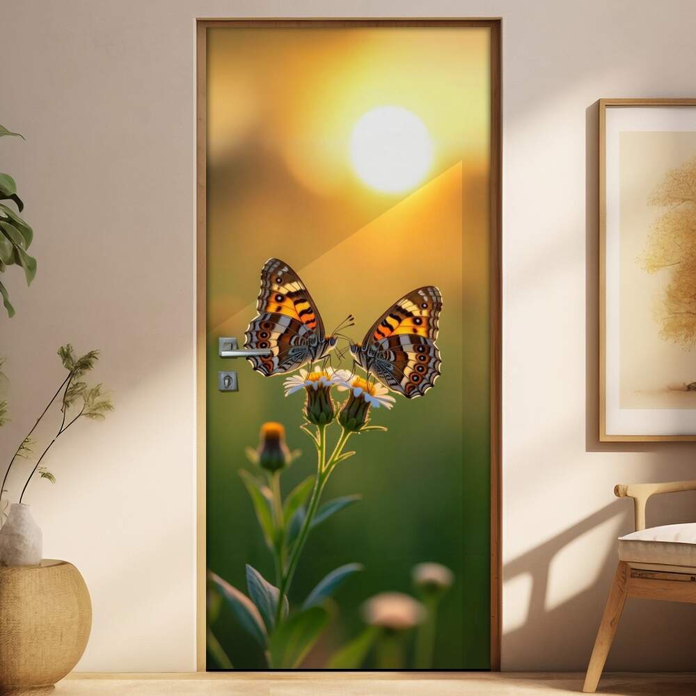 Adesivo de Porta Borboletas