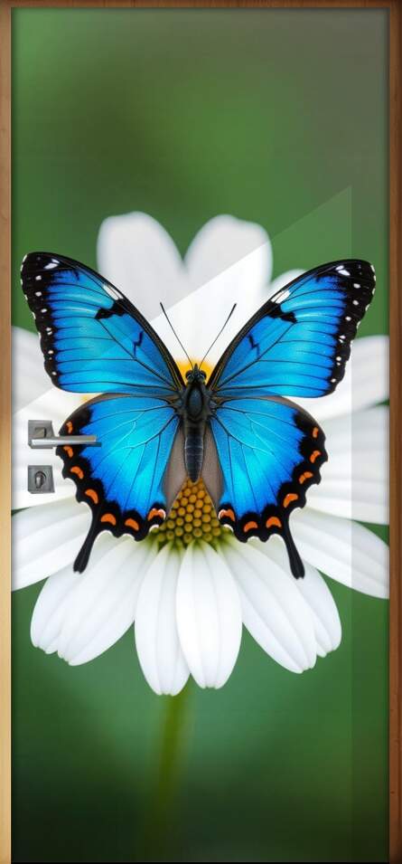 Adesivo de Porta Borboletas