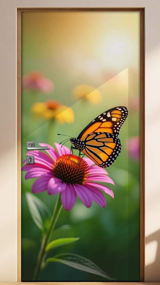 Adesivo de Porta Borboletas