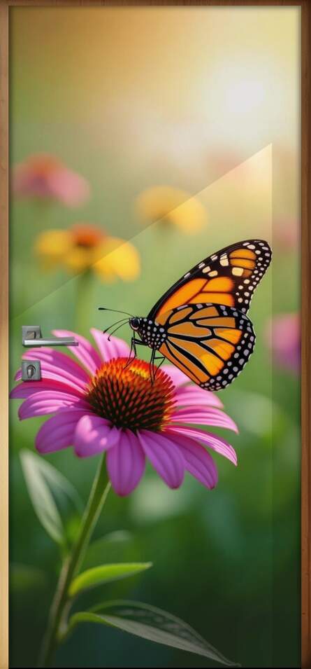 Adesivo de Porta Borboletas