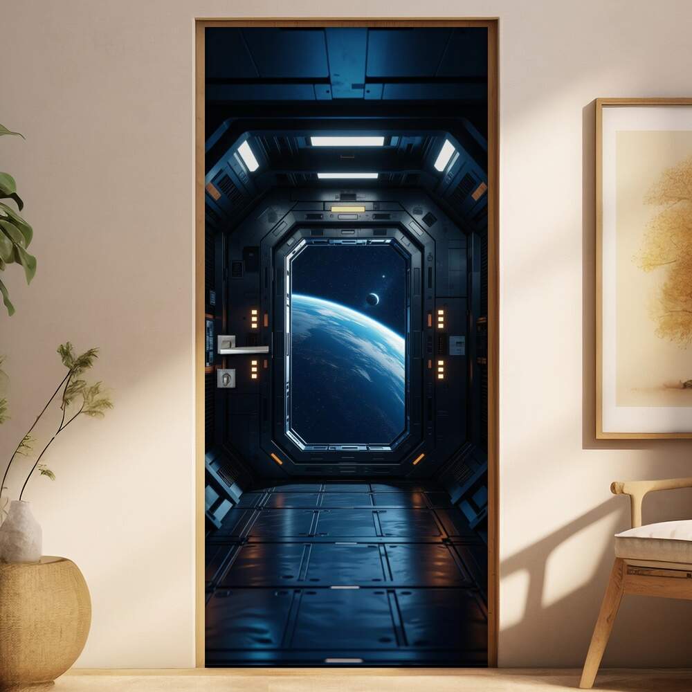 Adesivo de Porta espaciais