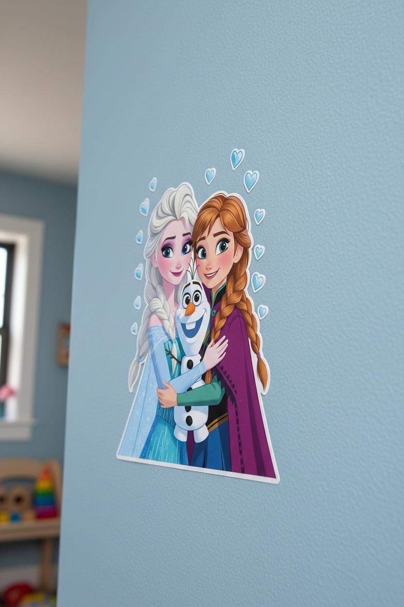 Adesivo de Parede Frozen - Decora��o M�gica Infantil