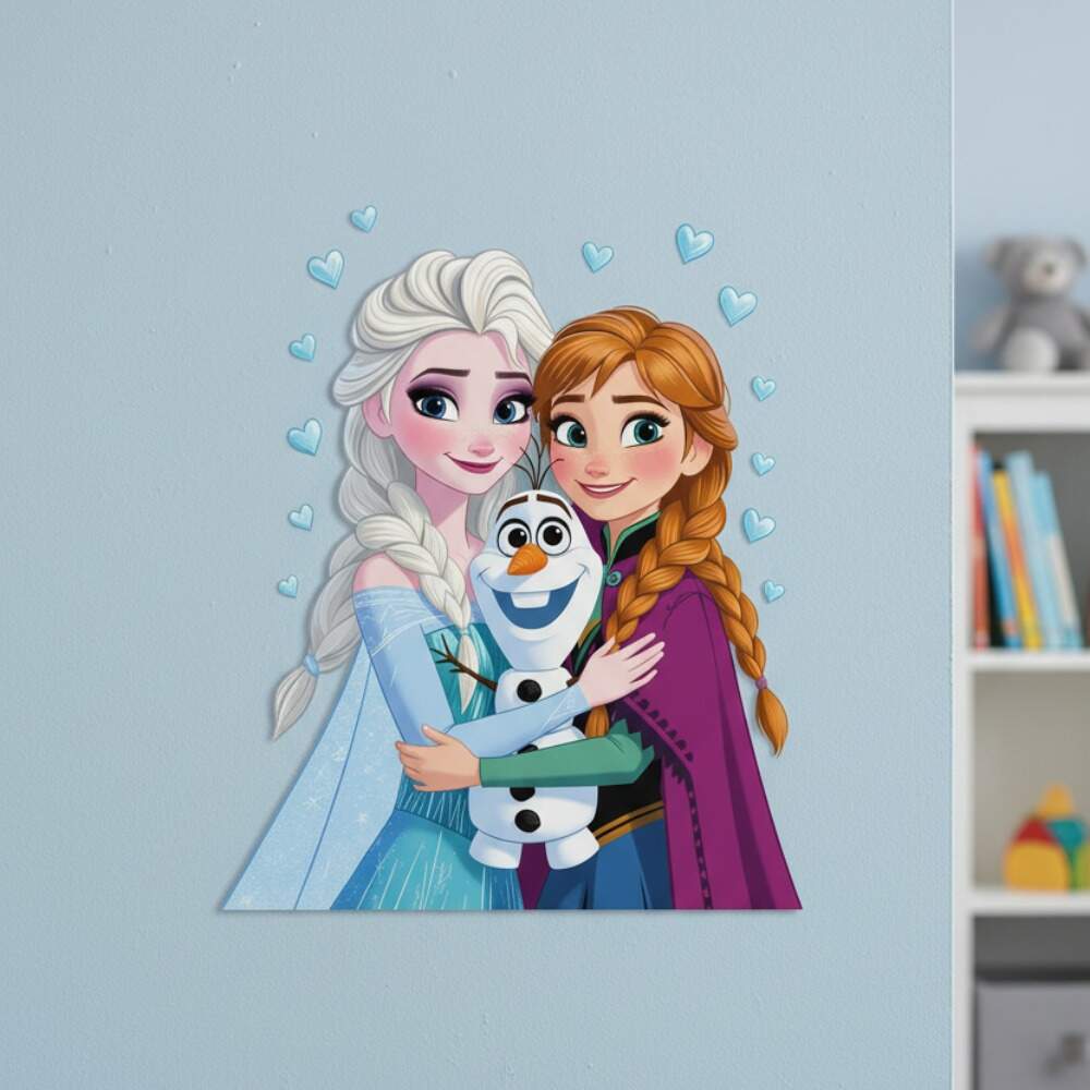 Adesivo de Parede Frozen - Decorao Mgica Infantil