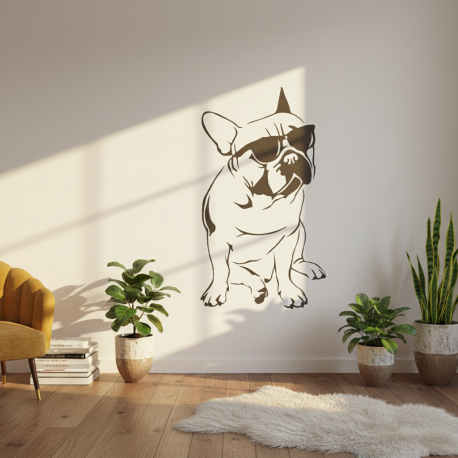 Adesivo de Parede Cachorro de culos Escuros