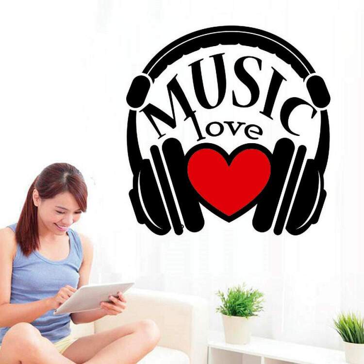 Adesivo de Parede Love Music