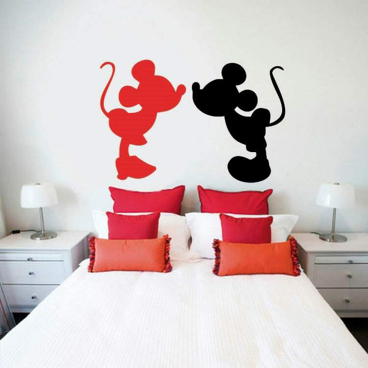 Adesivo de Parede Mickey e Minnie