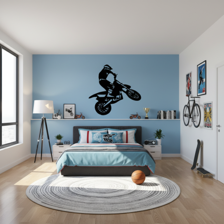 Adesivo de Parede Esportes Motocross