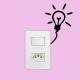 Adesivo de Parede para Interruptor Lampada