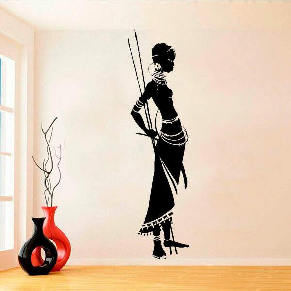 Adesivo de Parede Mulher Africana