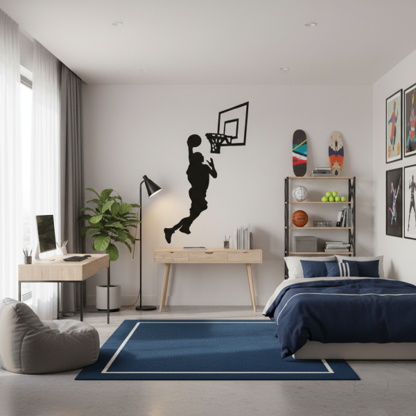 Adesivo de Parede Esportes Basquete Modelo 6