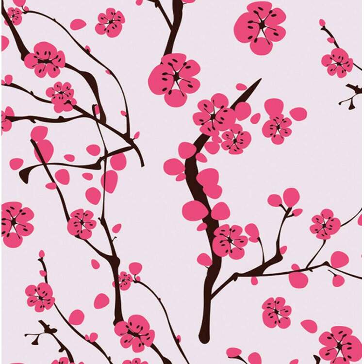 Papel de Parede Floral Sakura Mod 084