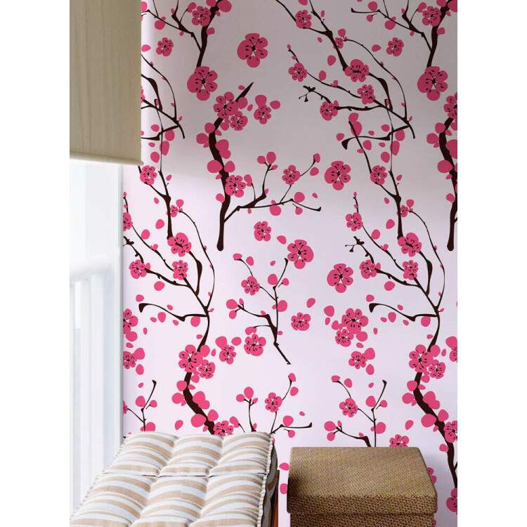 Papel de Parede Floral Sakura Mod 084