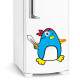 Adesivo para Geladeira Pinguim Pirata
