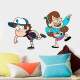 Adesivo de Parede Infantil Desenho Gravity Falls
