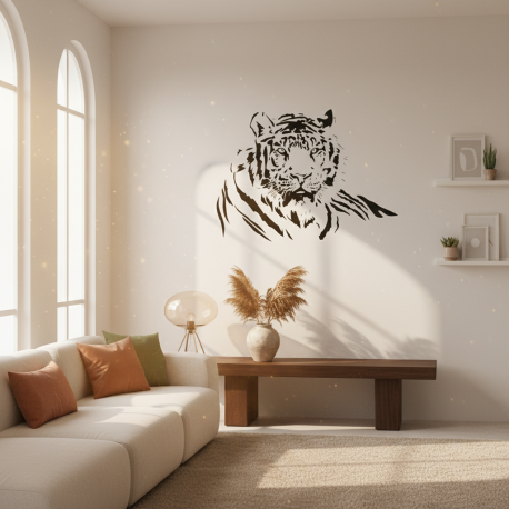 Adesivo de Parede Animais Tigre 04