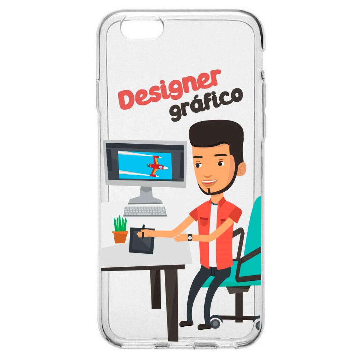 Capinha para Celular Profissão Homem Designer Gráfico