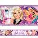 Adesivo de Parede Faixa Personalizada Princesas Lilas