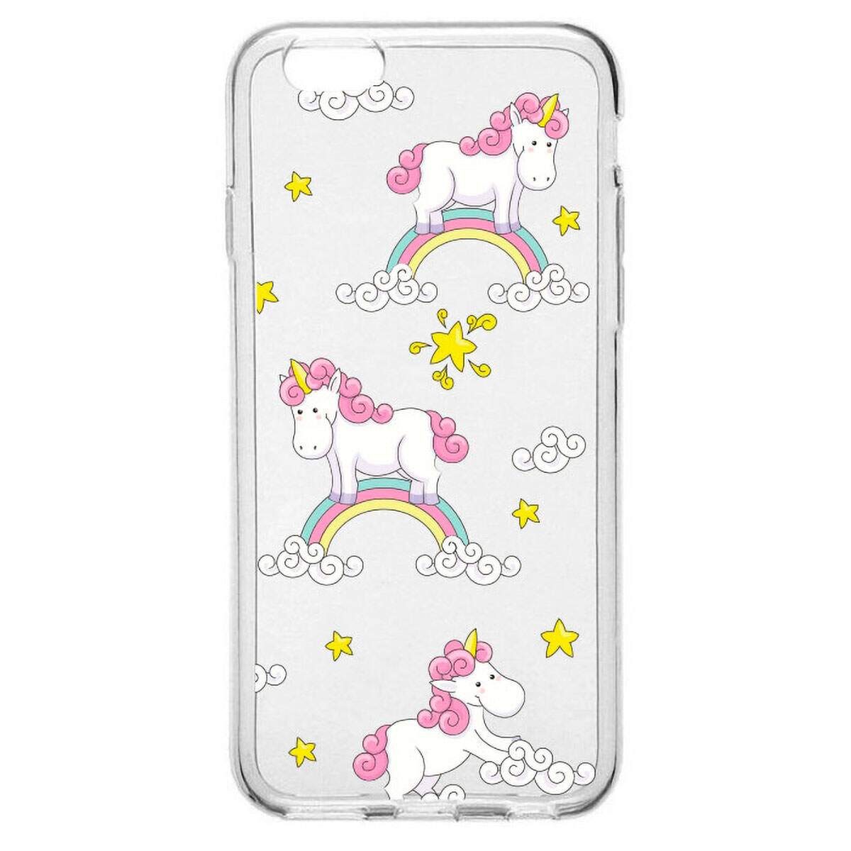 Capinha para Celular Unicórnio no Arco Íris