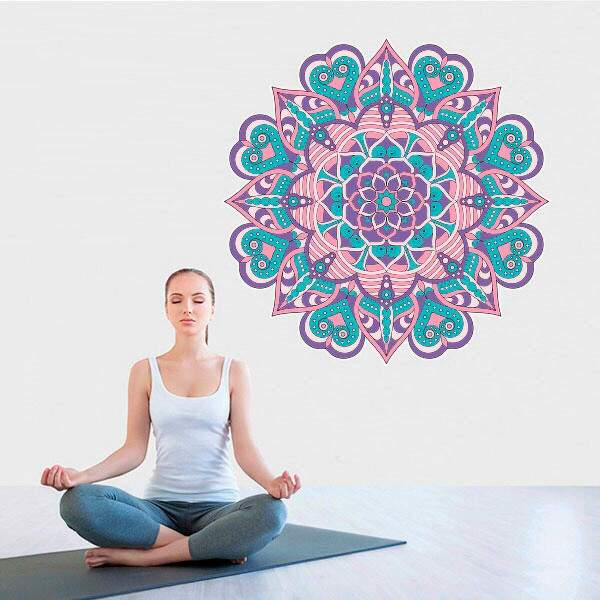 Adesivo de Parede Mandala Colorida 39