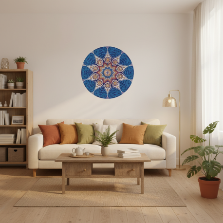 Adesivo de Parede Mandala Colorida 46