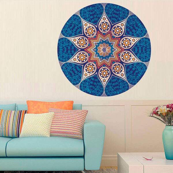 Adesivo de Parede Mandala Colorida 46