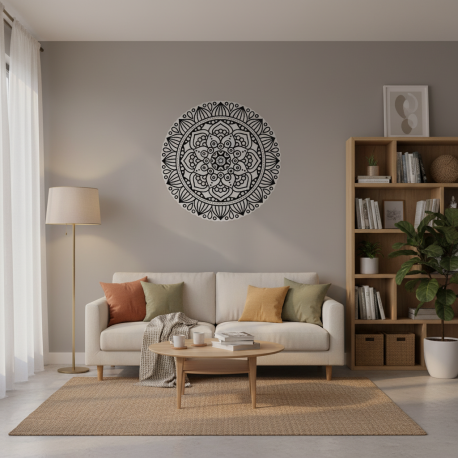 Adesivo de Parede Mandala Cor nica 51
