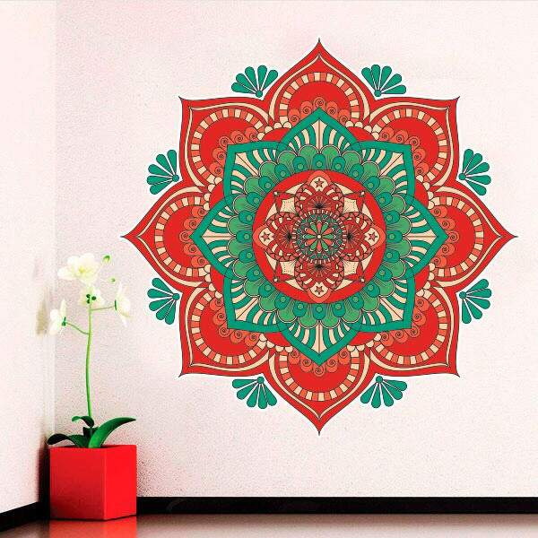 Adesivo de Parede Mandala Colorida 53