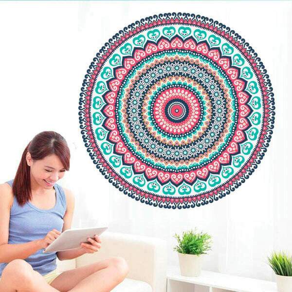 Adesivo de Parede Mandala Colorida 59