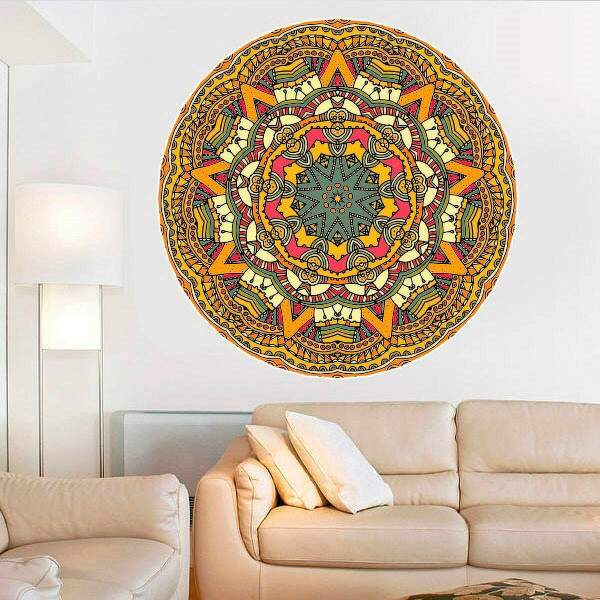 Adesivo de Parede Mandala Colorida 76