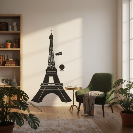 Adesivo de parede Torre Eiffel Paris 3