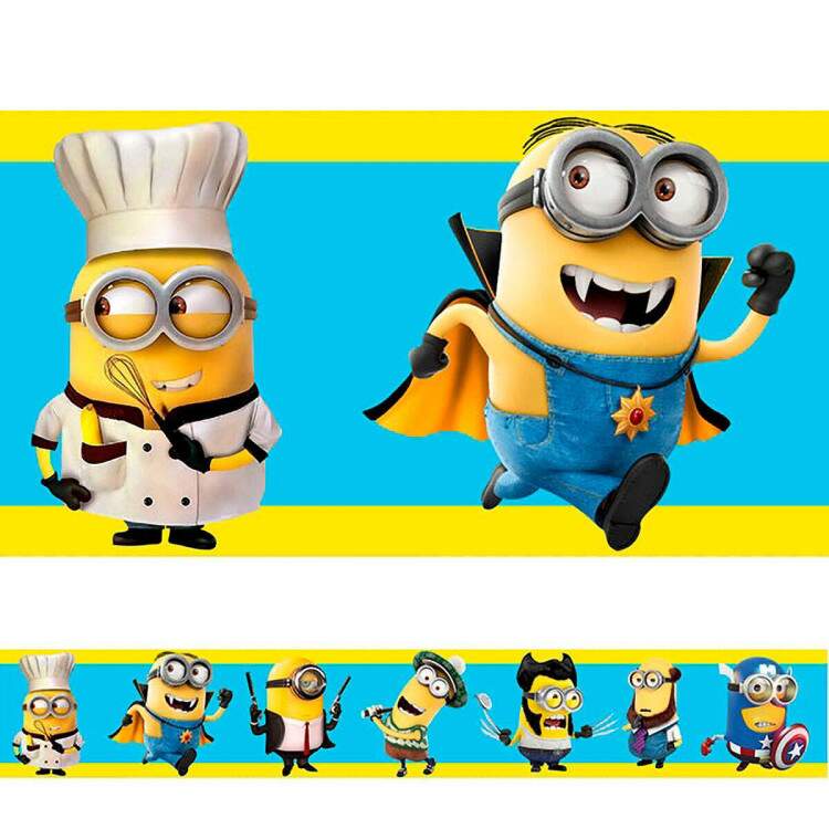 Adesivo de Parede Faixa Minions Fantasiados 1