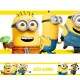 Adesivo de Parede Faixa Minions Nome Personalizados Amarela