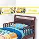 Adesivo de Parede Faixa Minions Nome Personalizados Amarela