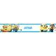 Adesivo de Parede Faixa Minions Nome Personalizado Azul Claro