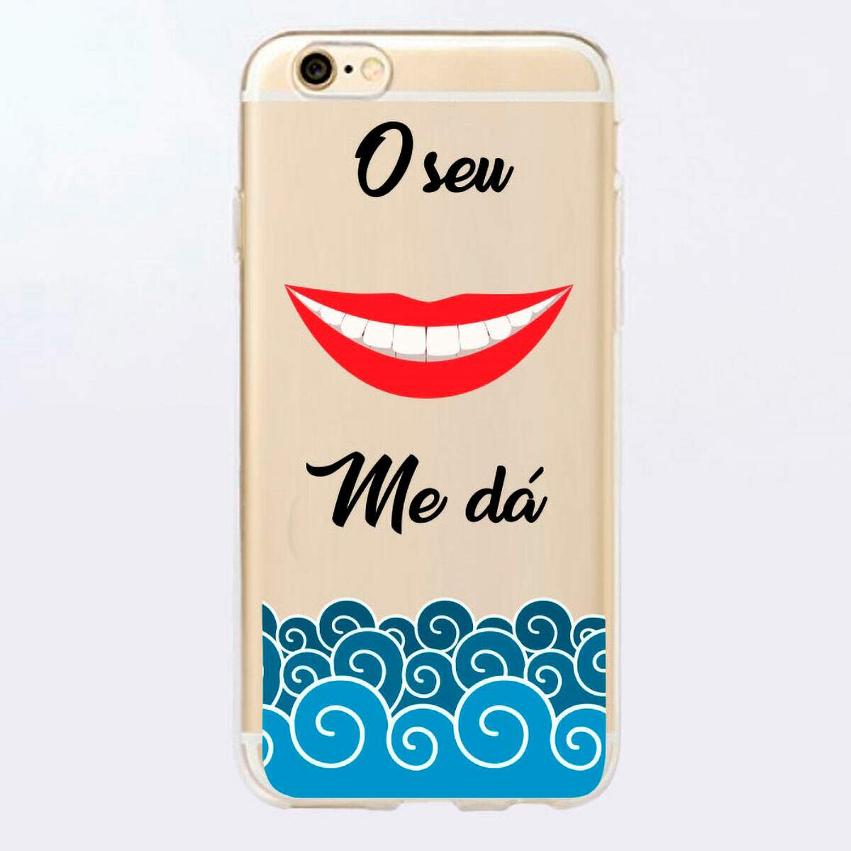 Capa para Celular O Seu Sorriso Me Dá Onda - Fran Adesivos de Parede